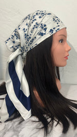 The Noir Bloom Satin Scarf