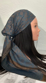 Luxe Leopard Jacquard Square Scarf