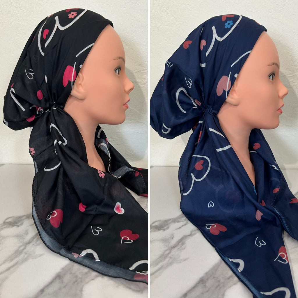 The Floral Heart Pre-Tied Scarf