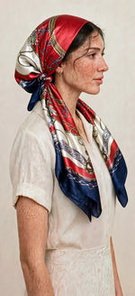 The Santorini Satin Scarf
