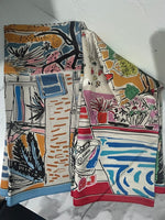 The Ink Blossom Satin Scarf