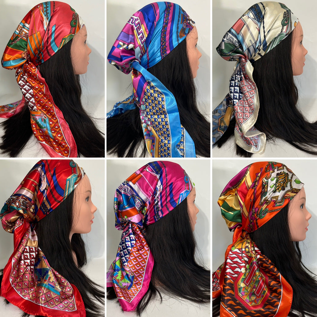 The Rainbow Links Shiny Satin Scarf