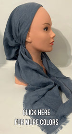 The "linen" look Pre-Tied Scarf