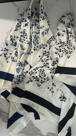 The Noir Bloom Satin Scarf