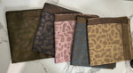 Luxe Leopard Jacquard Square Scarf
