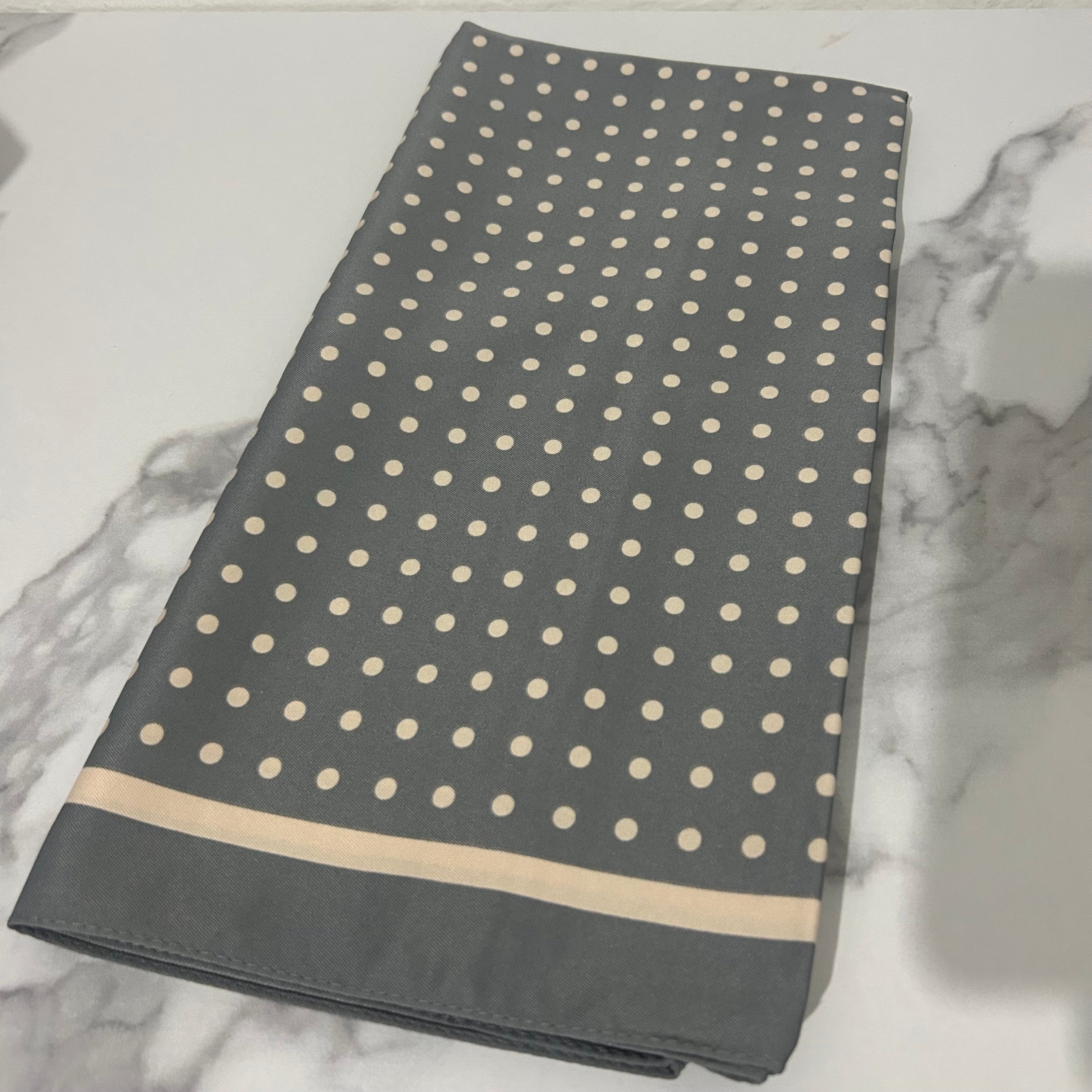The Polka Grace Satin Scarf