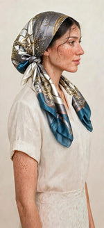 The Santorini Satin Scarf