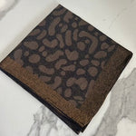 Luxe Leopard Jacquard Square Scarf