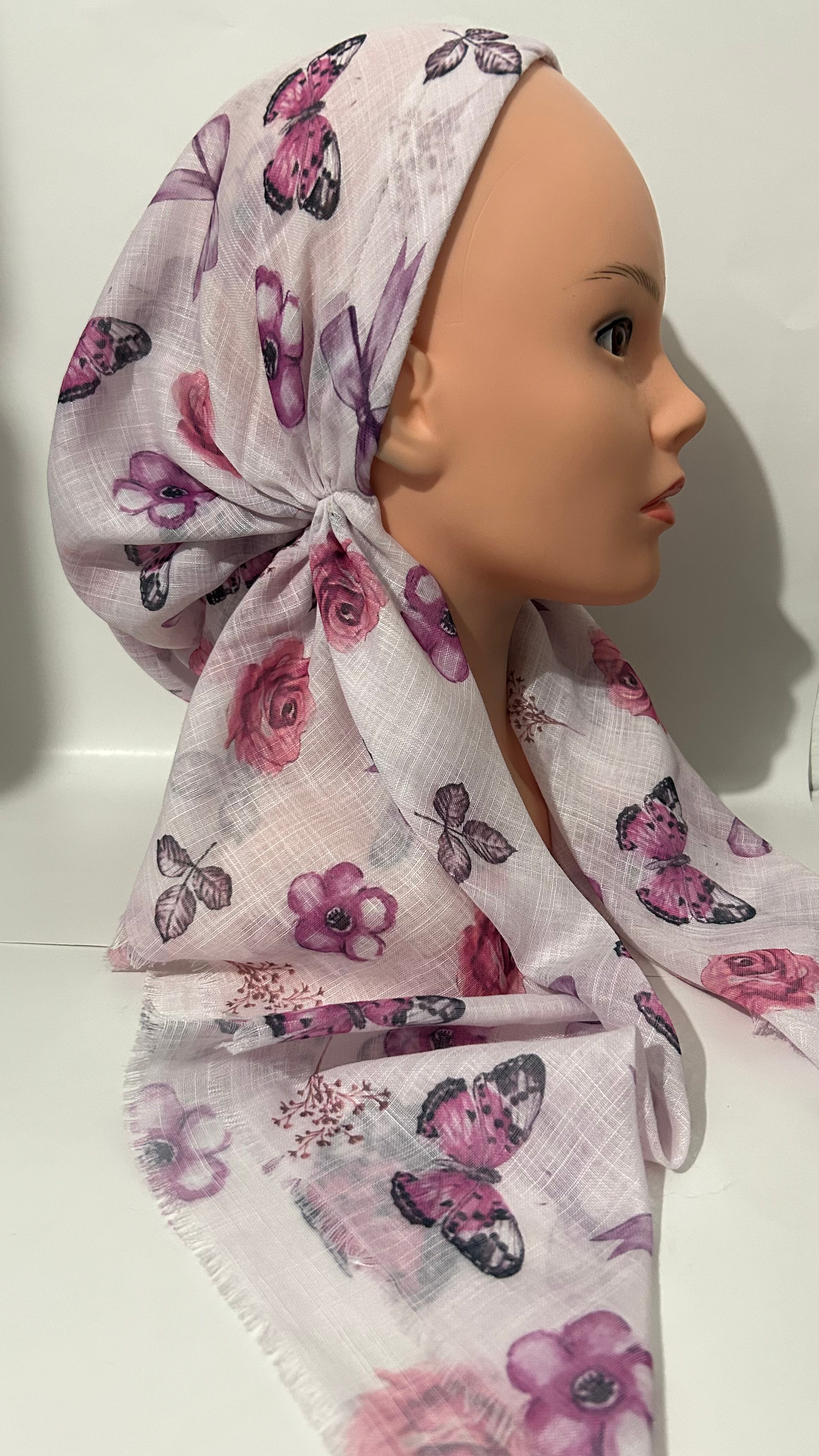 The Flutterbow Rose Pre-Tied Scarf