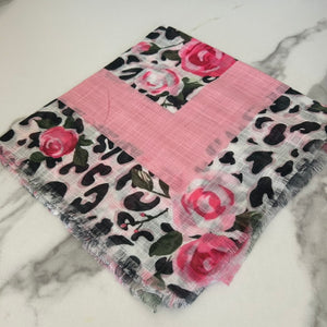 The Cheetah Floral Scarf