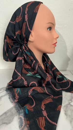 The DragonFly Tassle Pre-Tied Scarf