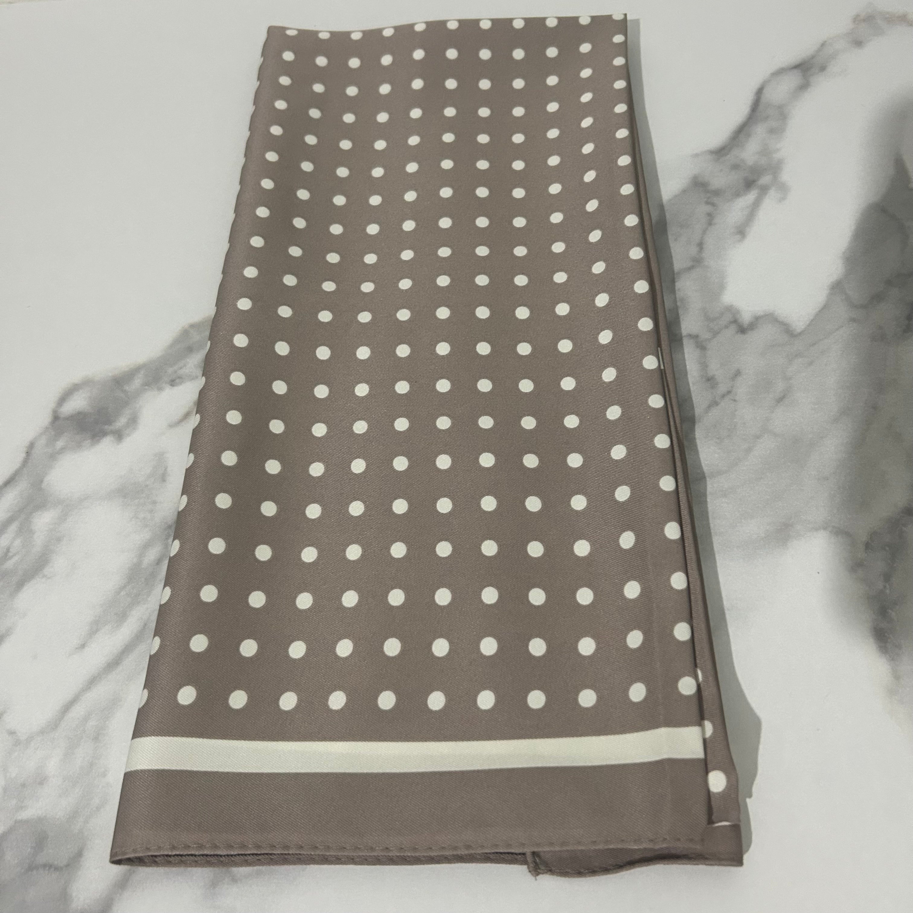 The Polka Grace Satin Scarf
