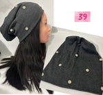 The Cotton Solid Beanie- large edition