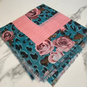 The Cheetah Floral Scarf