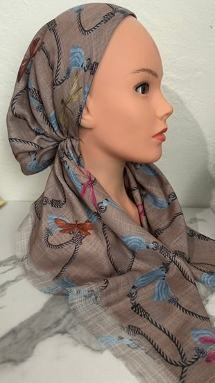 The DragonFly Tassle Pre-Tied Scarf