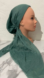 Solid Cotton Pre-tied-lightweight