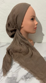 Solid Cotton Pre-tied-lightweight