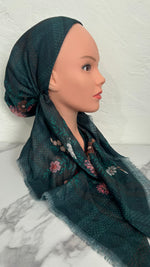 The Plaid Floral Pre-Tied Scarf