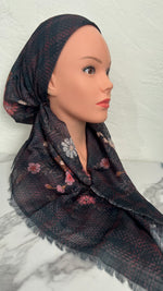 The Plaid Floral Pre-Tied Scarf