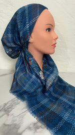 The Plaid Floral Pre-Tied Scarf