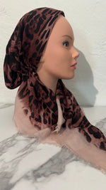 The Lightweight Cheetah Pre-Tied Scarf