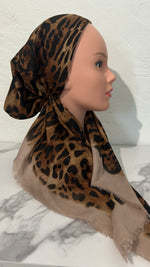The Lightweight Cheetah Pre-Tied Scarf