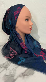 The Ombre Butterfly Pre-Tied Scarf