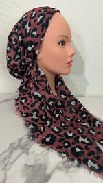 The Leopard Pre-Tied Scarf