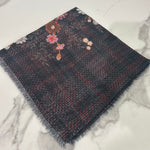 The Plaid Floral Scarf