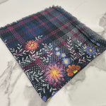 The Plaid Floral Scarf