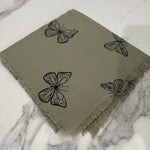 The Butterfly Solid Fabric Scarf