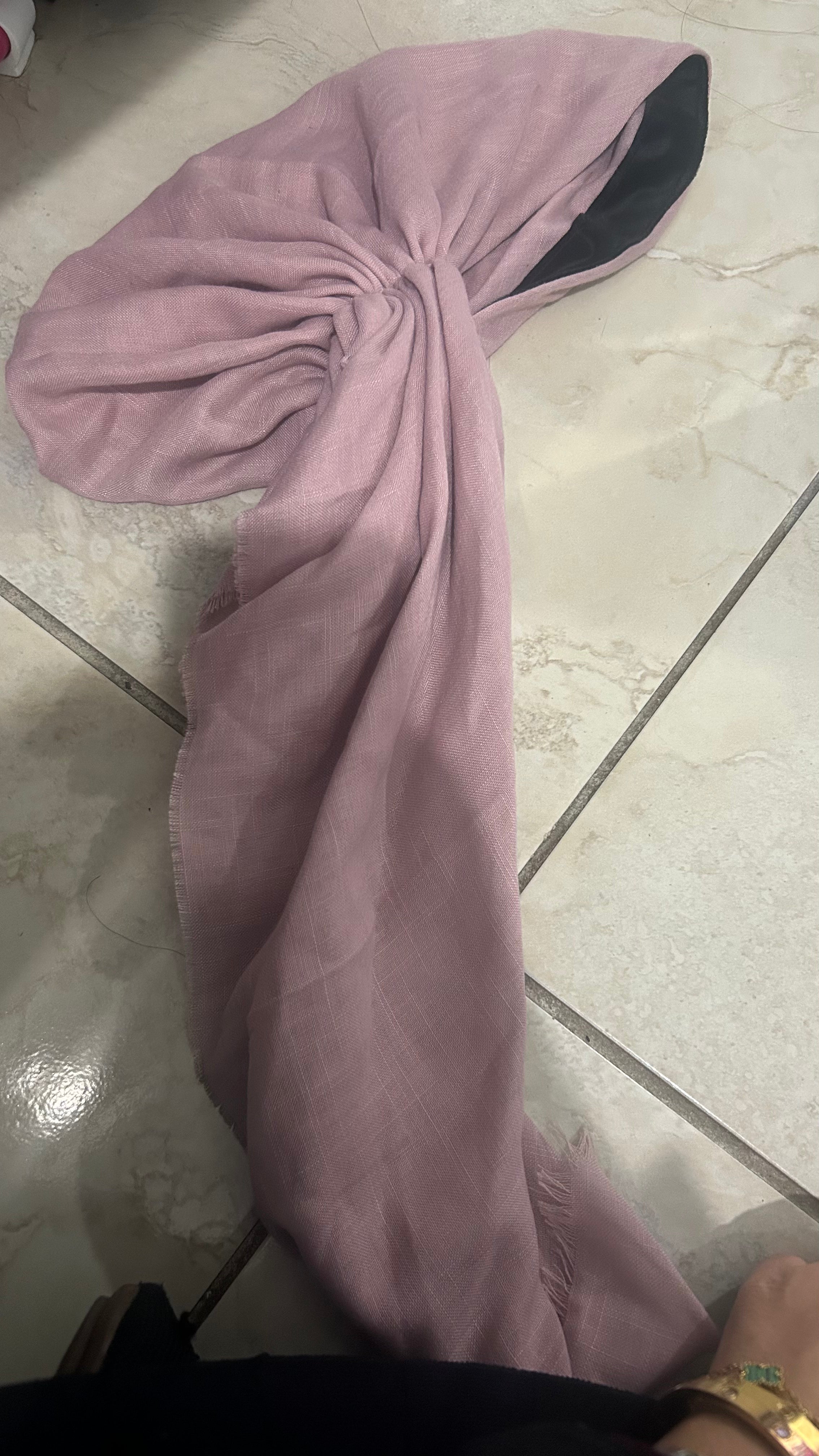 Solid Cotton Pre-tied-lightweight