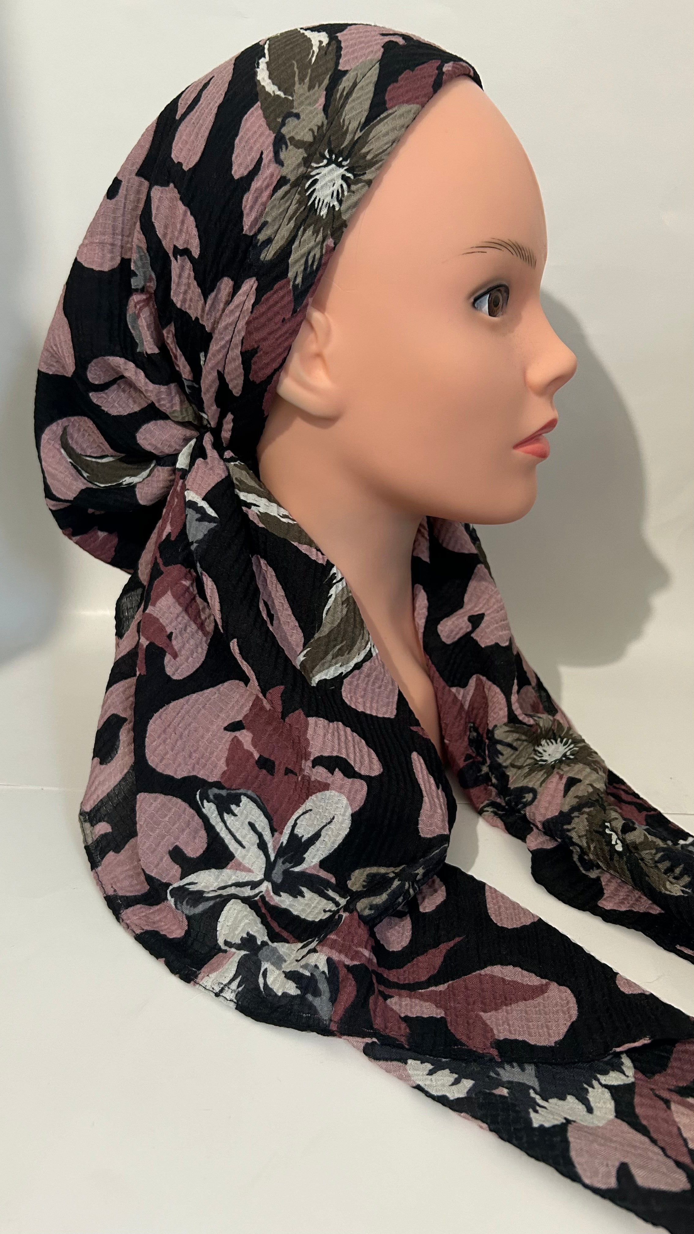 The Hawaiian Floral PRE-TIED Scarf