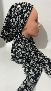 The Midnight Floral PRE-TIED Scarf