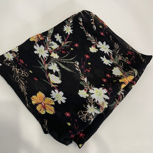 The Floral Pleated Scarf