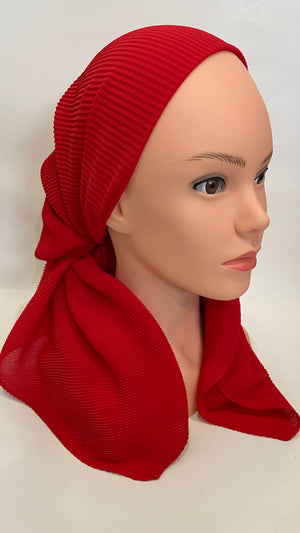 The Solid Pleated Scarf