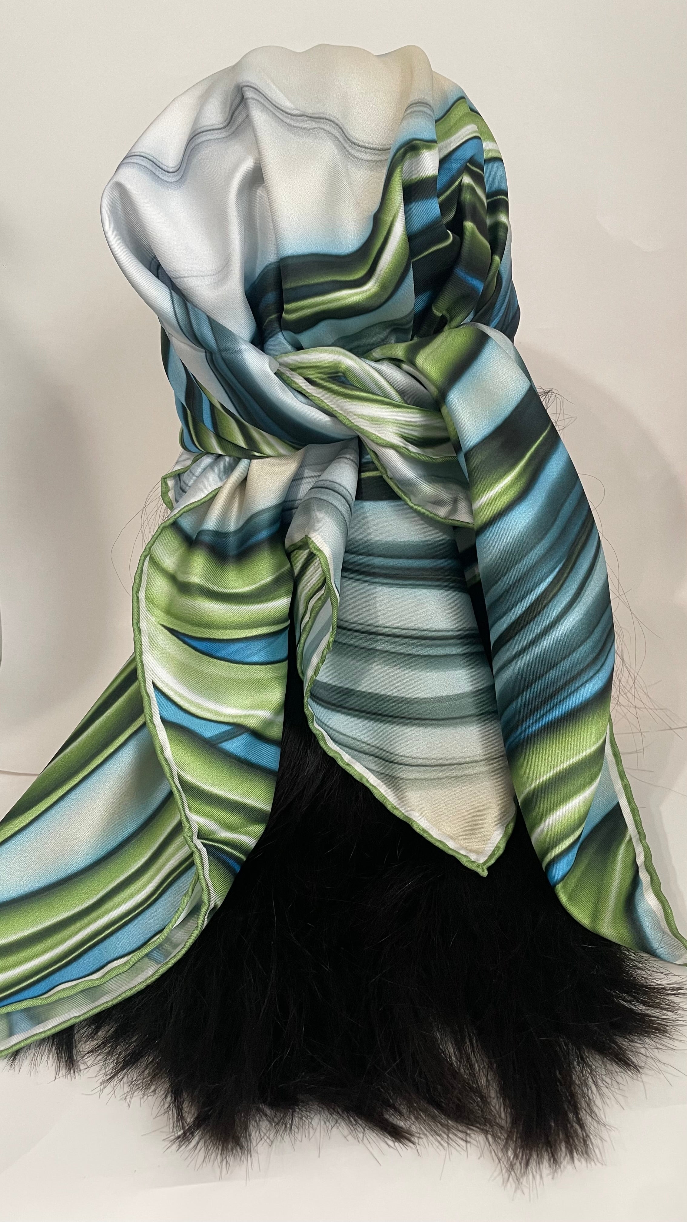 The Wave Satin Scarf