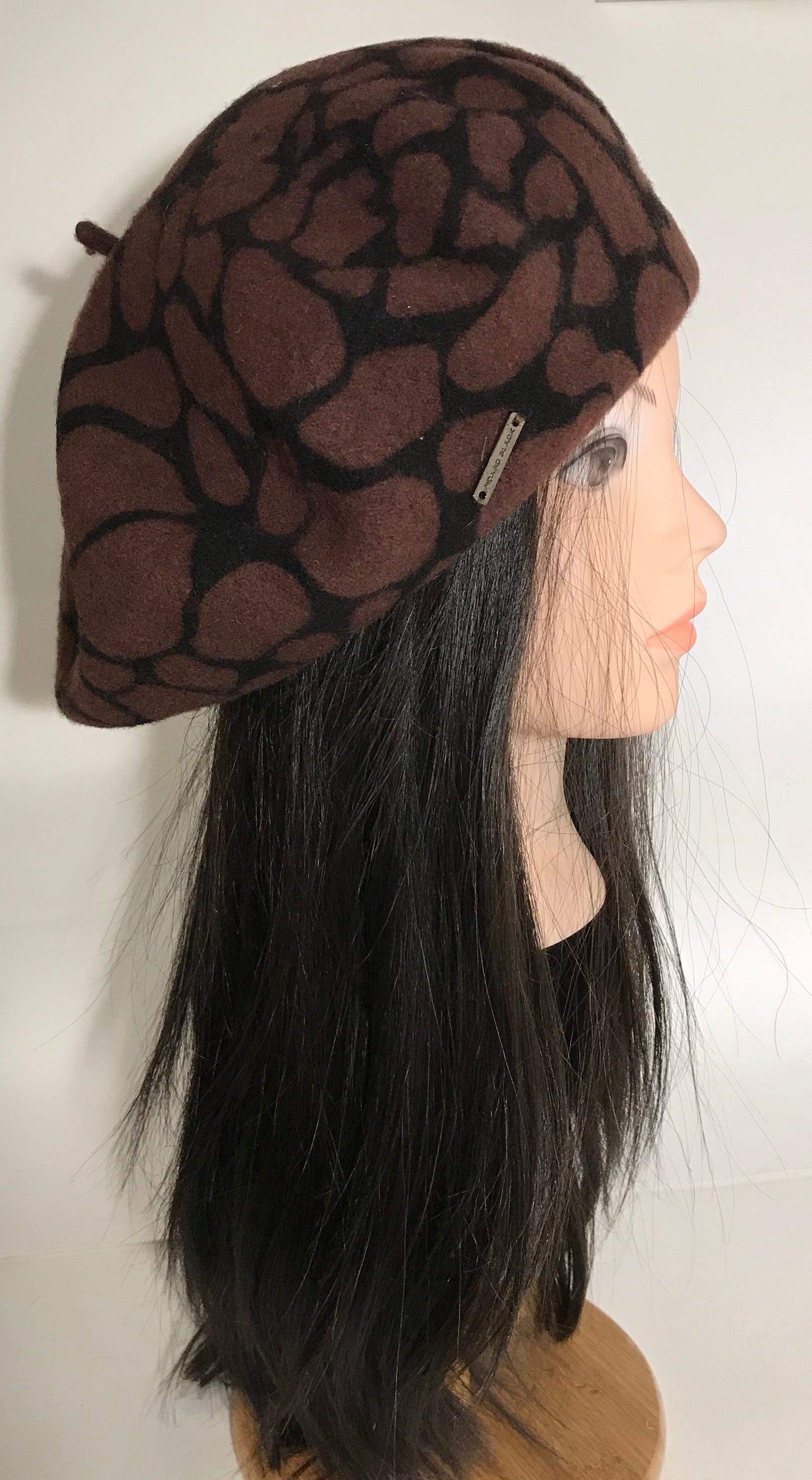 Animal Print Beret