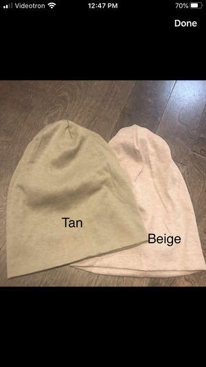 The Cotton Solid Beanie- large edition