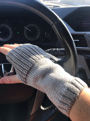 Fingerless Shimmery Gloves